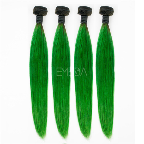 Wholesale light green Peruvian gorgeous hair extension online YJ178